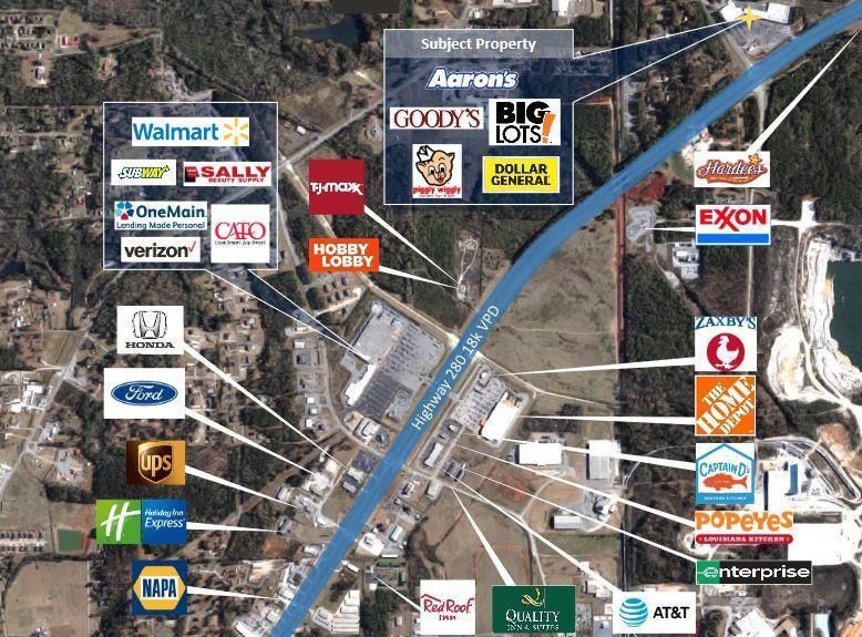 Fort Williams Square - Sylacauga, AL: 1301-1395 W Fort William St, Sylacauga, AL 35150